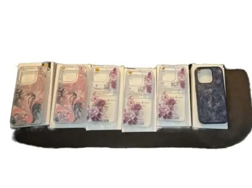New Unopened iPhone Case Bundle – 6 Cases – Floral & Marble Designs